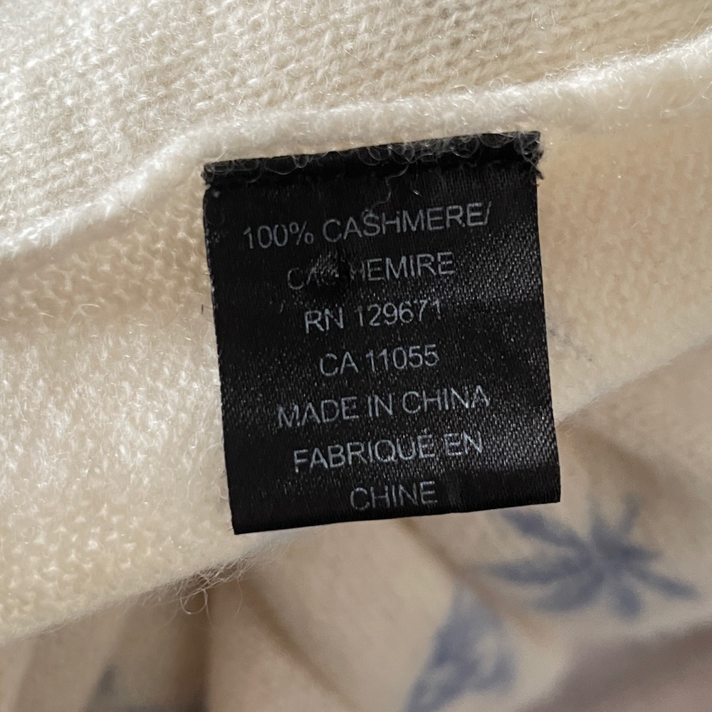 Skull Cashmere Skull & MJ Leaf Print 100% Cashmere Scarf Shawl Wrap - Picture 6 of 6